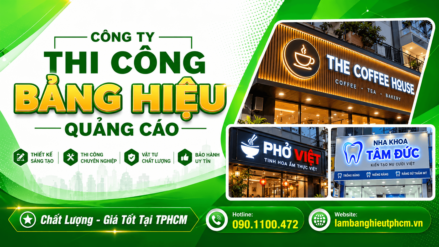 Bảng Hiệu Quảng Cáo HCM - Thiết kế & Thi công bảng hiệu chuyên nghiệp